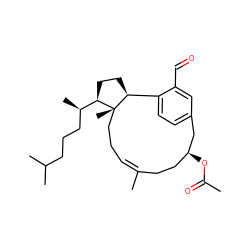 CC(=O)O[C@H]1CC/C(C)=C\CC[C@@]2(C)[C@@H](CC[C@@H]2[C@H](C)CCCC(C)C)c2ccc(cc2C=O)C1 ZINC000029402841