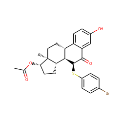 CC(=O)O[C@H]1CC[C@H]2[C@@H]3[C@H](Sc4ccc(Br)cc4)C(=O)c4cc(O)ccc4[C@H]3CC[C@]12C ZINC000066058937