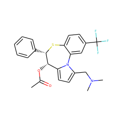 CC(=O)O[C@H]1c2ccc(CN(C)C)n2-c2cc(C(F)(F)F)ccc2S[C@H]1c1ccccc1 ZINC000013760864