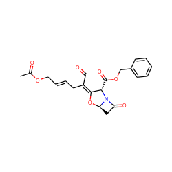 CC(=O)OC/C=C/C/C(C=O)=C1\O[C@@H]2CC(=O)N2[C@H]1C(=O)OCc1ccccc1 ZINC000222283731