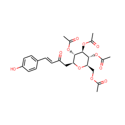 CC(=O)OC[C@H]1O[C@@H](CC(=O)/C=C/c2ccc(O)cc2)[C@H](OC(C)=O)[C@@H](OC(C)=O)[C@@H]1OC(C)=O ZINC000095583681