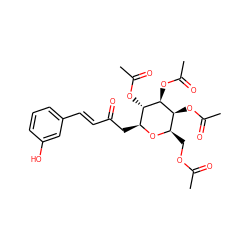 CC(=O)OC[C@H]1O[C@@H](CC(=O)/C=C/c2cccc(O)c2)[C@H](OC(C)=O)[C@@H](OC(C)=O)[C@H]1OC(C)=O ZINC000095584579