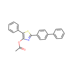 CC(=O)Oc1nc(-c2ccc(-c3ccccc3)cc2)sc1-c1ccccc1 ZINC000001551685