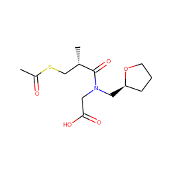 CC(=O)SC[C@H](C)C(=O)N(CC(=O)O)C[C@@H]1CCCO1 ZINC000027731087