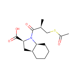 CC(=O)SC[C@H](C)C(=O)N1[C@H](C(=O)O)C[C@@H]2CCCC[C@@H]21 ZINC000028107309