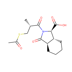 CC(=O)SC[C@H](C)C(=O)N1C(=O)[C@@H]2CCCC[C@H]2[C@@H]1C(=O)O ZINC000058648926