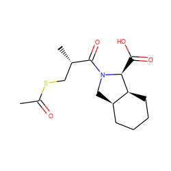 CC(=O)SC[C@H](C)C(=O)N1C[C@@H]2CCCC[C@@H]2[C@@H]1C(=O)O ZINC000028109513