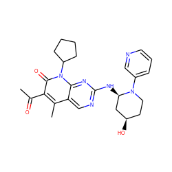 CC(=O)c1c(C)c2cnc(N[C@@H]3C[C@H](O)CCN3c3cccnc3)nc2n(C2CCCC2)c1=O ZINC001772589997