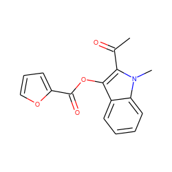 CC(=O)c1c(OC(=O)c2ccco2)c2ccccc2n1C ZINC000000314492