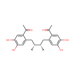 CC(=O)c1cc(O)c(O)cc1C[C@H](C)[C@H](C)Cc1cc(O)c(O)cc1C(C)=O ZINC000013474191