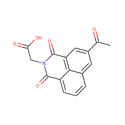 CC(=O)c1cc2c3c(cccc3c1)C(=O)N(CC(=O)O)C2=O ZINC000013452623