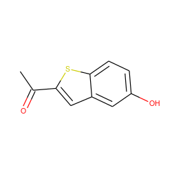 CC(=O)c1cc2cc(O)ccc2s1 ZINC000075580824