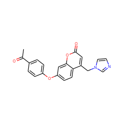 CC(=O)c1ccc(Oc2ccc3c(Cn4ccnc4)cc(=O)oc3c2)cc1 ZINC000066124329