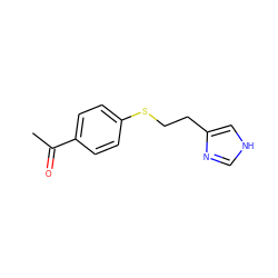 CC(=O)c1ccc(SCCc2c[nH]cn2)cc1 ZINC000028023005