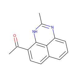 CC(=O)c1ccc2cccc3nc(C)[nH]c1c23 ZINC000013123660