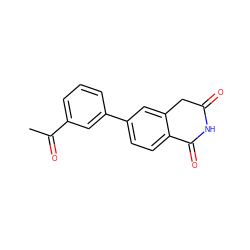 CC(=O)c1cccc(-c2ccc3c(c2)CC(=O)NC3=O)c1 ZINC000653707185