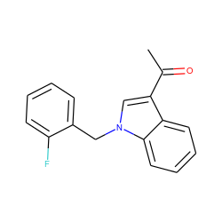 CC(=O)c1cn(Cc2ccccc2F)c2ccccc12 ZINC000000555285