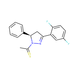 CC(=S)N1N=C(c2cc(F)ccc2F)C[C@@H]1c1ccccc1 ZINC000028521260