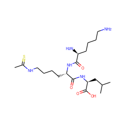 CC(=S)NCCCC[C@H](NC(=O)[C@@H](N)CCCCN)C(=O)N[C@@H](CC(C)C)C(=O)O ZINC000040951968