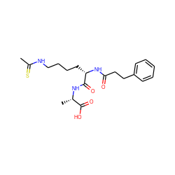 CC(=S)NCCCC[C@H](NC(=O)CCc1ccccc1)C(=O)N[C@@H](C)C(=O)O ZINC000072124793