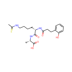 CC(=S)NCCCC[C@H](NC(=O)CCc1ccccc1O)C(=O)N[C@@H](C)C(=O)O ZINC000072124830