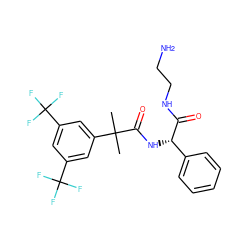 CC(C)(C(=O)N[C@H](C(=O)NCCN)c1ccccc1)c1cc(C(F)(F)F)cc(C(F)(F)F)c1 ZINC000103235182