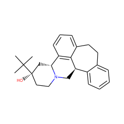 CC(C)(C)[C@]1(O)CCN2C[C@@H]3c4ccccc4CCc4cccc(c43)[C@H]2C1 ZINC000040933021