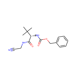 CC(C)(C)[C@H](NC(=O)OCc1ccccc1)C(=O)NCC#N ZINC000013676296