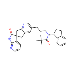 CC(C)(C)C(=O)N(CCCc1cnc2c(c1)C[C@@]1(C2)C(=O)Nc2ncccc21)[C@@H]1CCc2ccccc21 ZINC000103235587