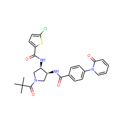 CC(C)(C)C(=O)N1C[C@H](NC(=O)c2ccc(-n3ccccc3=O)cc2)[C@H](NC(=O)c2ccc(Cl)s2)C1 ZINC000028826221