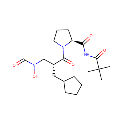 CC(C)(C)C(=O)NC(=O)[C@@H]1CCCN1C(=O)[C@H](CC1CCCC1)CN(O)C=O ZINC000034874364