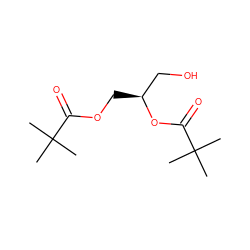 CC(C)(C)C(=O)OC[C@@H](CO)OC(=O)C(C)(C)C ZINC000027727127