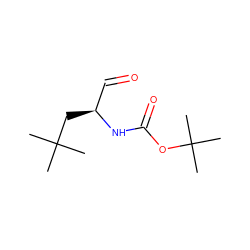 CC(C)(C)C[C@@H](C=O)NC(=O)OC(C)(C)C ZINC000013588584