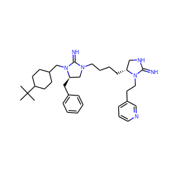 CC(C)(C)C1CCC(CN2C(=N)N(CCCC[C@@H]3CNC(=N)N3CCc3cccnc3)C[C@H]2Cc2ccccc2)CC1 ZINC000103252555