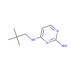 CC(C)(C)CNc1ccnc(N)n1 ZINC000087820697