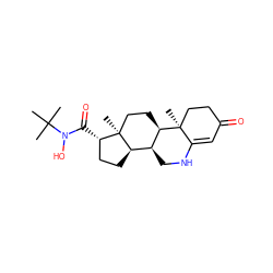 CC(C)(C)N(O)C(=O)[C@H]1CC[C@@H]2[C@@H]3CNC4=CC(=O)CC[C@]4(C)[C@@H]3CC[C@]12C ZINC000026394417