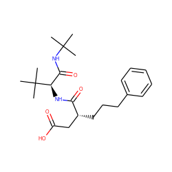 CC(C)(C)NC(=O)[C@@H](NC(=O)[C@H](CCCc1ccccc1)CC(=O)O)C(C)(C)C ZINC000027652796