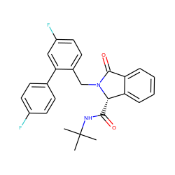 CC(C)(C)NC(=O)[C@H]1c2ccccc2C(=O)N1Cc1ccc(F)cc1-c1ccc(F)cc1 ZINC000143808009