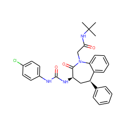 CC(C)(C)NC(=O)CN1C(=O)[C@H](NC(=O)Nc2ccc(Cl)cc2)C[C@H](c2ccccc2)c2ccccc21 ZINC000013739680