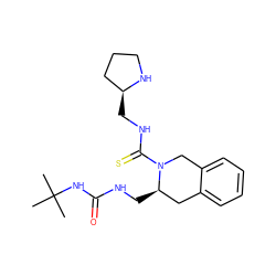 CC(C)(C)NC(=O)NC[C@@H]1Cc2ccccc2CN1C(=S)NC[C@H]1CCCN1 ZINC000013489666