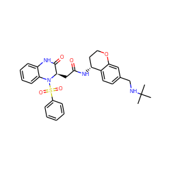 CC(C)(C)NCc1ccc2c(c1)OCC[C@H]2NC(=O)C[C@@H]1C(=O)Nc2ccccc2N1S(=O)(=O)c1ccccc1 ZINC000042921823