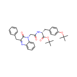 CC(C)(C)OC(=O)[C@@H](Cc1ccc(OC(C)(C)C)cc1)NC(=O)Cn1c(=O)c(Cc2ccccc2)nc2ccccc21 ZINC000299855922