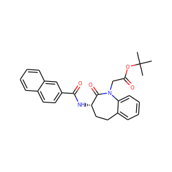 CC(C)(C)OC(=O)CN1C(=O)[C@@H](NC(=O)c2ccc3ccccc3c2)CCc2ccccc21 ZINC000029408048