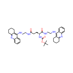 CC(C)(C)OC(=O)N[C@@H](CCC(=O)NCCNc1c2c(nc3ccccc13)CCCC2)C(=O)NCCNc1c2c(nc3ccccc13)CCCC2 ZINC000049898788