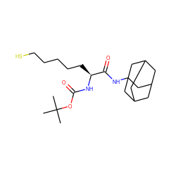 CC(C)(C)OC(=O)N[C@@H](CCCCCS)C(=O)NC12CC3CC(CC(C3)C1)C2 ZINC000014969991