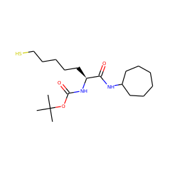 CC(C)(C)OC(=O)N[C@@H](CCCCCS)C(=O)NC1CCCCCC1 ZINC000014969983