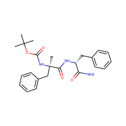 CC(C)(C)OC(=O)N[C@](C)(Cc1ccccc1)C(=O)N[C@H](Cc1ccccc1)C(N)=O ZINC000029394572