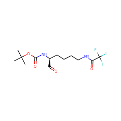 CC(C)(C)OC(=O)N[C@H](C=O)CCCCNC(=O)C(F)(F)F ZINC000013588607