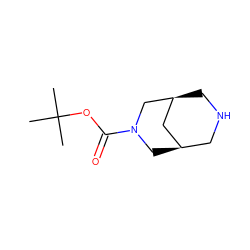 CC(C)(C)OC(=O)N1C[C@@H]2CNC[C@@H](C2)C1 ZINC000076675048