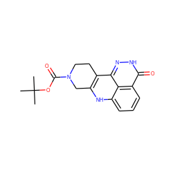 CC(C)(C)OC(=O)N1CCc2c([nH]c3cccc4c(=O)[nH]nc2c34)C1 ZINC000146788603